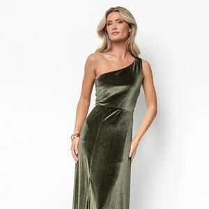 Baltic Born Bridesmaids Dress - Green Velvet